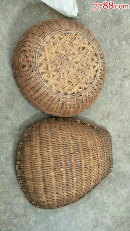 两件竹编老农具